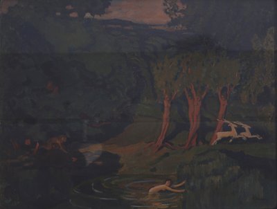 Pan och nymf Syrinx av Nikolai Pavlovich Ulyanov