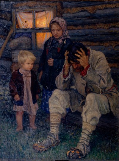 Sörjande, 1909 av Nikolai Petrovich Bogdanov Belsky