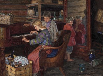Socialisationen, 1918 av Nikolai Petrovich Bogdanov Belsky