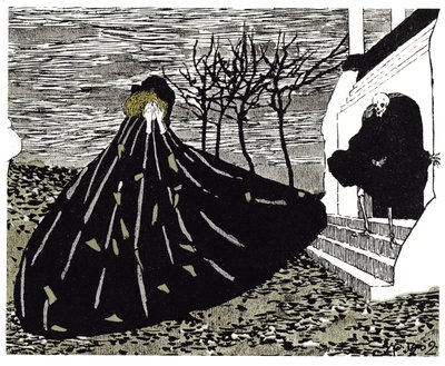 Höstillustration för tidskriften Mir Iskusstva, 1902 av Nikolai Petrovich Feofilaktov