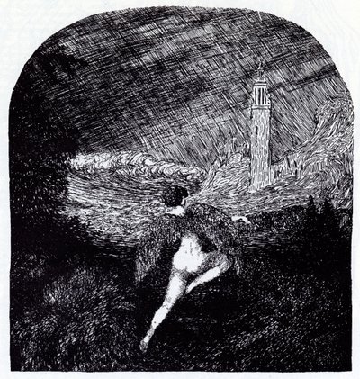 Romantik. Symbolistisk tidskrift Vesy The Balance, 1905 av Nikolai Petrovich Feofilaktov