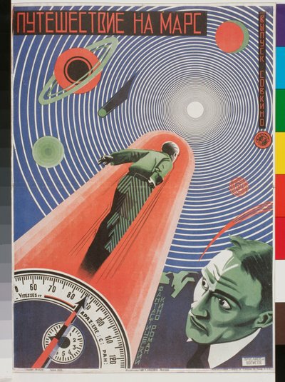 Filmaffisch "Voyage pour mars av Nikolai Petrovich Prusakov