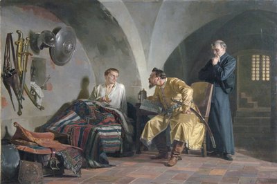 Falsk Dmitry I i Adam Wisniowiecki-huset, 1876 av Nikolai Vasilyevich Nevrev