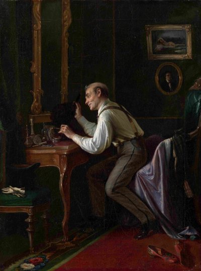 Vid sminkbordet, 1872 av Nikolai Yakovlevich Gribkov