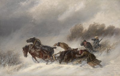Återvänder från en björnjakt, 1881 av Nikolai Yegorovich Sverchkov