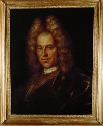 Kompositören Johann Joseph Fux, målad ... (målning på duk) av Nikolaus Buck