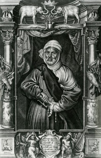 Abu l-Hasan Ali, även kallad Muley Hacén, 1535 av Nikolaus van der Horst