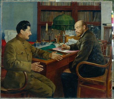 Lenin och Stalin av Nikolay Ivanovich Shestopalov