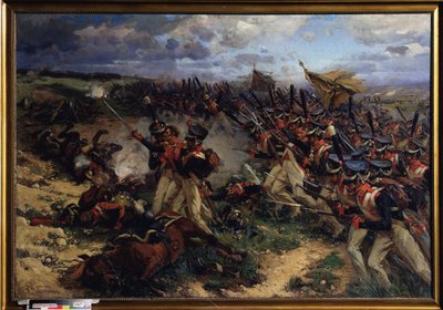 Litauiska trupper i slaget vid Borodino (eller slaget vid Moskva) av Nikolay Semenovich Samokish