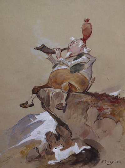 Jaktlur / hunting horn av Nils Bergslien