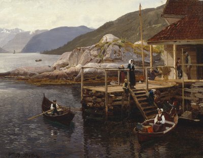 Från Balestrand (olja på duk) av Nils Bjørnsen Møller