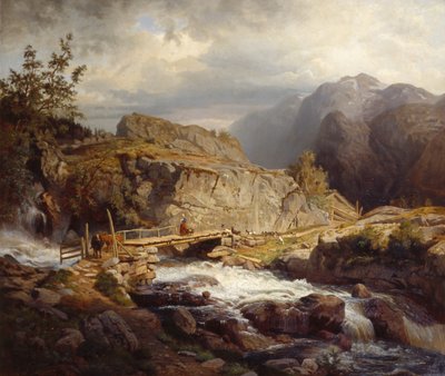 Flod i berget av Nils Bjørnsen Møller