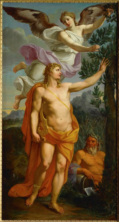 Apollo krönt av seger... av Noël Coypel