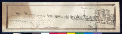 Belleville (penna och bläck med tvätt på papper) av Noel Gasselin