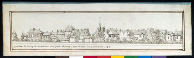 En del av kommunen Vincennes (penna och bläck på papper) av Noel Gasselin