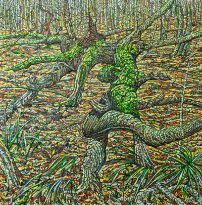 Herbst Tors, 2023 (olja på duk) av Noel Paine