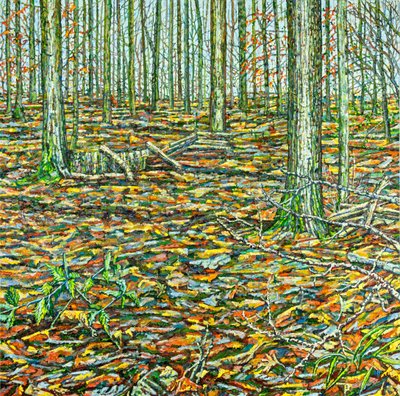 Orches Groundscape, 2023 (olja på duk) av Noel Paine