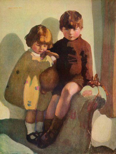 Ian och Rosemary, c1923 av Norah Neilson Gray