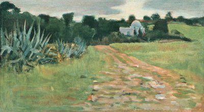 Saints House and Field, Tanger, 1885 av Norman Garstin