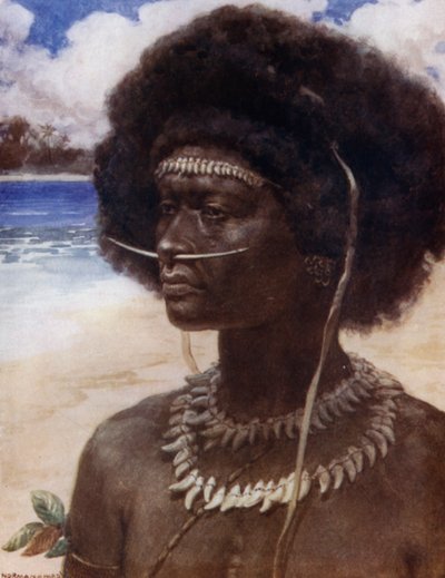 A New Guinea Dandy (färg litho) av Norman Hardy