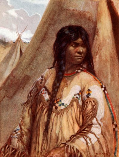Blackfoot indisk flicka av Norman Hardy