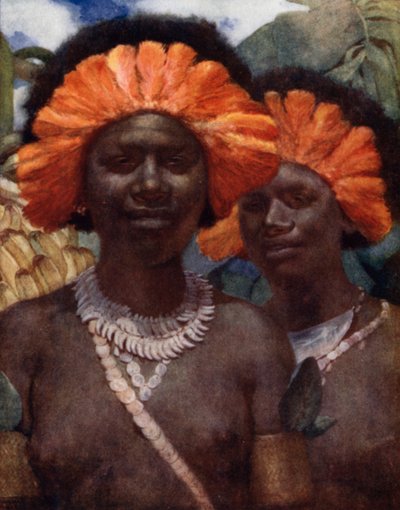 Redo för Dubu-dansen (litho i färg) av Norman Hardy