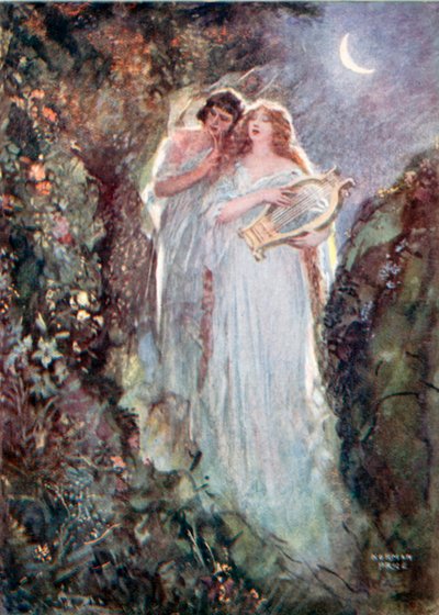 Nocturne i F-dur (färglitografi) av Norman Mills (after) Price
