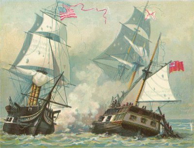 Kampen mellan konstitutionen och Guerriere av North American