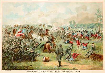 Stonewall Jackson, vid slaget vid Bull Run av North American