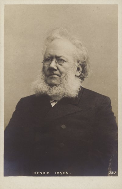 Henrik Ibsen (1828-1906), norsk dramatiker av Norwegian Photographer