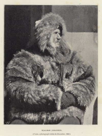 Hjalmar Johansen (b/w photo) av Norwegian Photographer