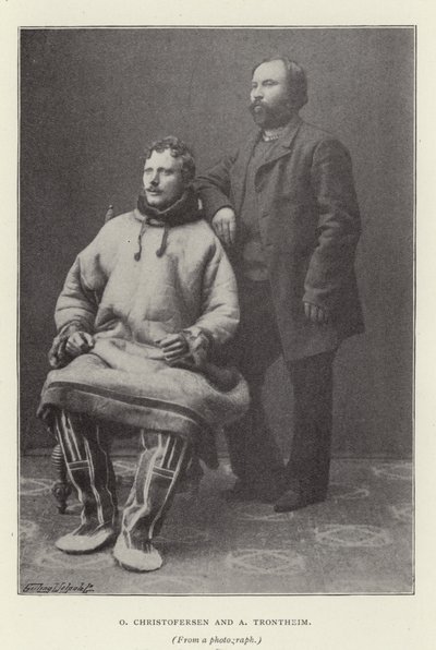 O Christofersen och A Trontheim (s/v foto) av Norwegian Photographer