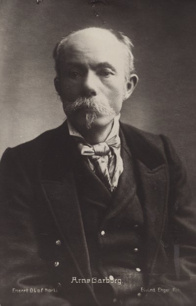 Porträtt av Arne Garborg av Norwegian Photographer