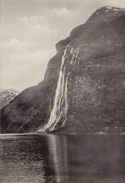 De sju systrarna (vattenfallet) Geiranger (s/v foto) av Norwegian Photographer