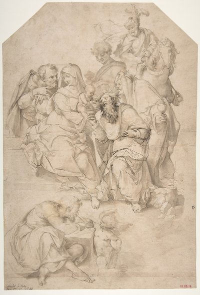 The Adoration of the Magi, 1500-1571 av Nosadella