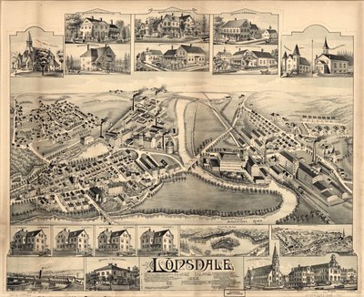 Lonsdale, Rhode Island, 1888. av O.H. Bailey and Co.