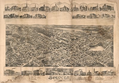 Spencer, Massachusetts, 1892. av O.H. Bailey and Co.