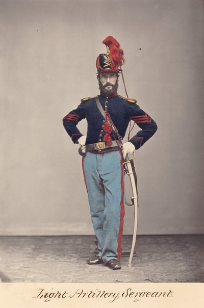 Lätt artilleri, sergeant av O.H. Willard