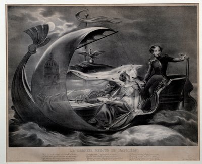 Napoleons sista återkomst Allegorisk representation av överföringen av kvarlevorna av kejsar Napoleon besöks av Francois Ferdinand d