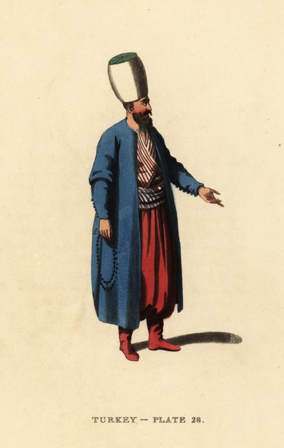 Officer för janitsjarerna eller det osmanska infanteriet av Octavian (after) Dalvimart