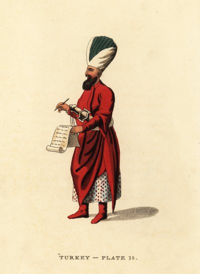 Subaltern officer av janitsjarerna, det osmanska infanteriet av Octavian (after) Dalvimart