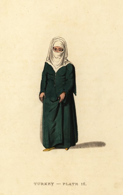 Turkisk kvinna i Konstantinopel (Istanbul), Osmanska riket av Octavian (after) Dalvimart