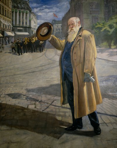 Christian Krohg på Karl Johan av Oda Krohg