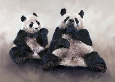 China bear, Pixiu, 2014 (akryl på duk) av Odile Kidd