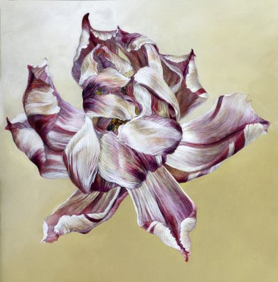 Tulipa, 2013 (akryl på trä) av Odile Kidd