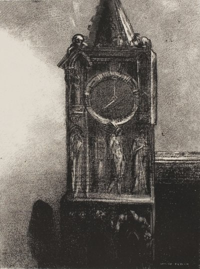 En klocka klingade i tornet, från The Juror av Odilon Redon
