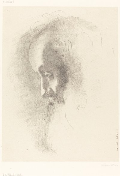A La Vieillesse (Till ålderdom) av Odilon Redon