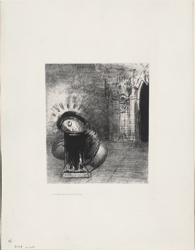 A Long Chrysalis, the Color of Blood, tallrik 2 av 6 av Odilon Redon