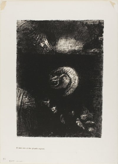 And All Manner of Frightful Creatures Arise, skylt 8 av 10 av Odilon Redon