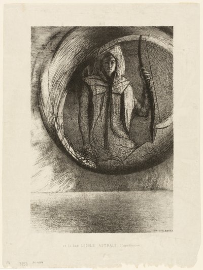 Och bortom, Astral Idol, Apotheosis, platta 2 av 6 av Odilon Redon